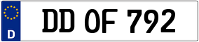 Trailer License Plate